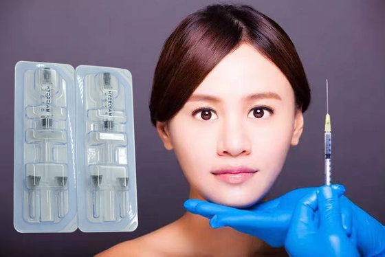 Riempitori iniettabili acidi ialuronici del gel dell'iniezione della grinza del sodio facciale del riempitore per il fronte