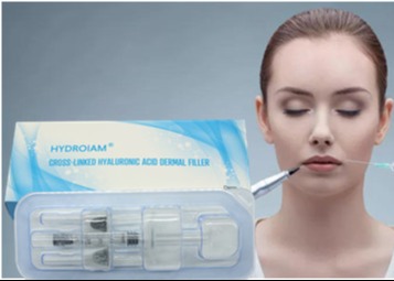 Filler dermico sterile a base di acido ialuronico cross-linkato utilizzato per l'aumento dei tessuti molli del viso e procedure di idratazione della pelle